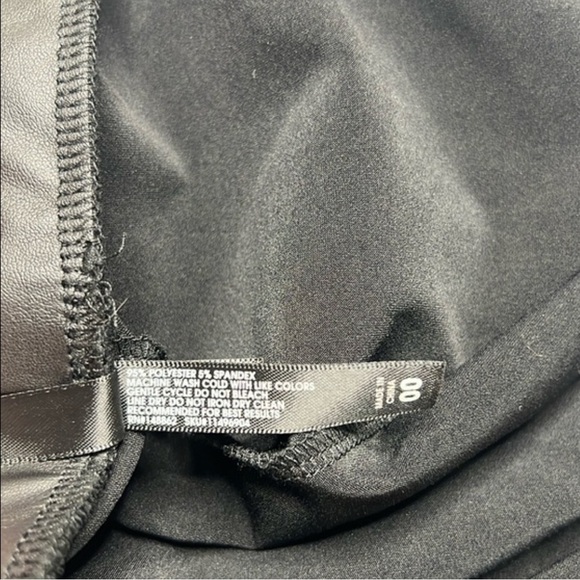 Torrid Platinum Black Faux Leather Stretch Lightweight Leggings size Torrid 00 - Picture 7 of 13